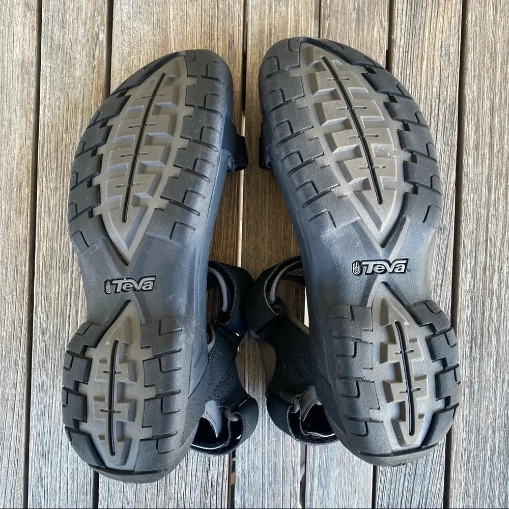 TEVA Minam 4289 Rugged Hiking Sandal Black Men’s Size 10